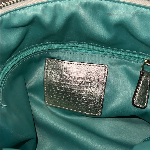 Coach Multicolor Logo Beige Crossbody Bag - Picture 4 of 4